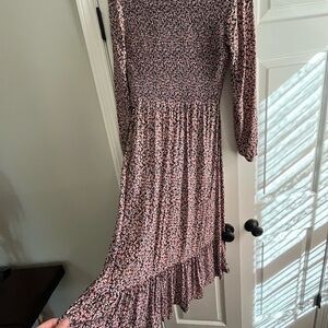 Old Navy Casual Floral Dress - Pink and Black
